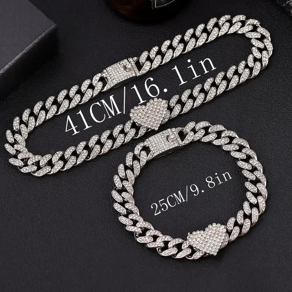 Iced Out Miami Link Choker Necklace