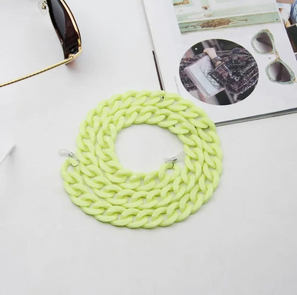 Fashion Acrylic Sunglass Chain