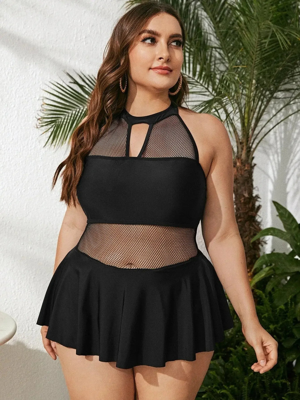 Monica Mesh Monokini XL-4XL