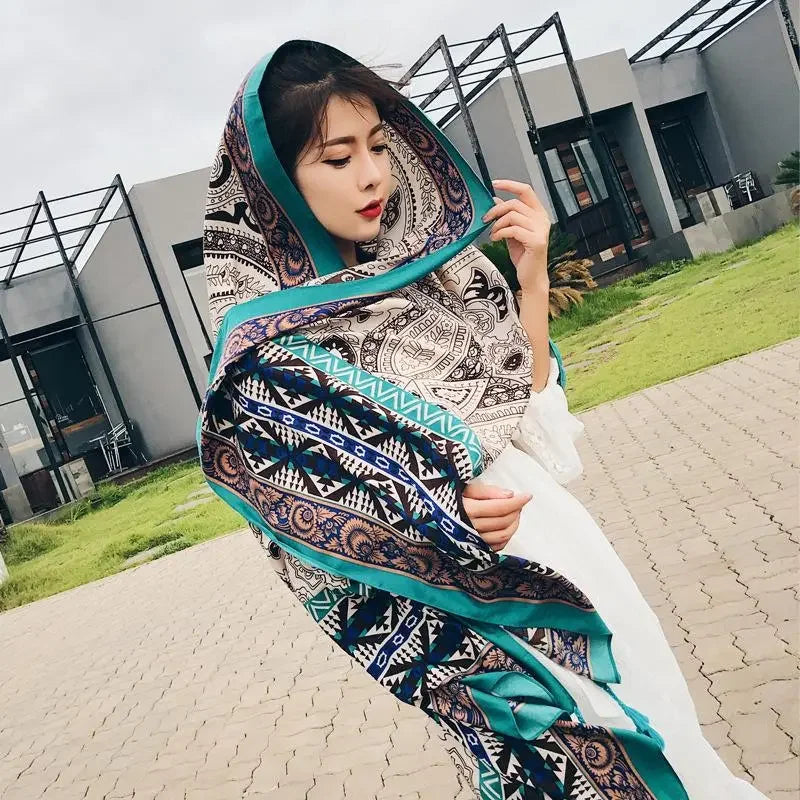 Oversized Boho Cotton Beach Blanket - LUXLIFE BRANDS
