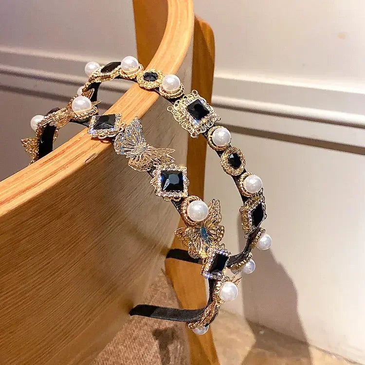 LUX Rhinestone Baroque Hairband