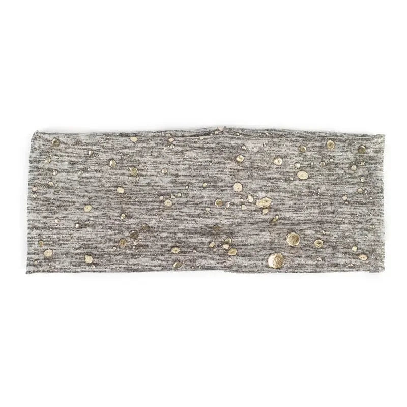 Metallic Color Wide Elastic Headbands