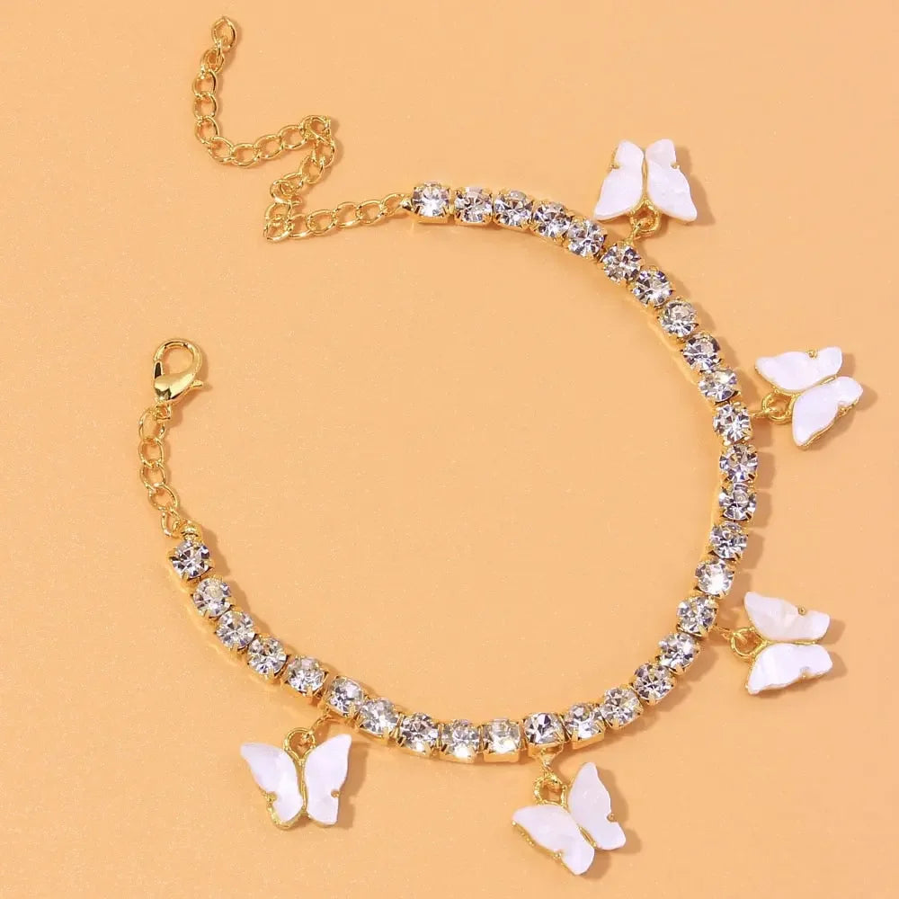 Cute Rhinestone Anklet Bracelet