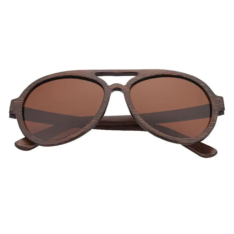 Vintage Wooden Polarized Driving Sunglasses UV400