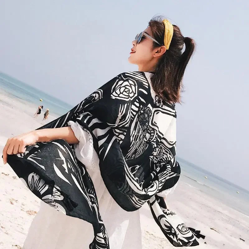 Oversized Boho Cotton Beach Blanket - LUXLIFE BRANDS