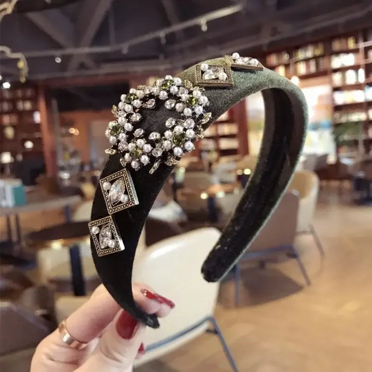 LUX Rhinestone Baroque Hairband