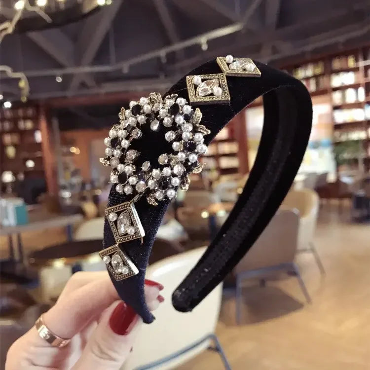 LUX Rhinestone Baroque Hairband