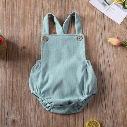 LUX BABY 0-24M Cotton Overall Playsuit