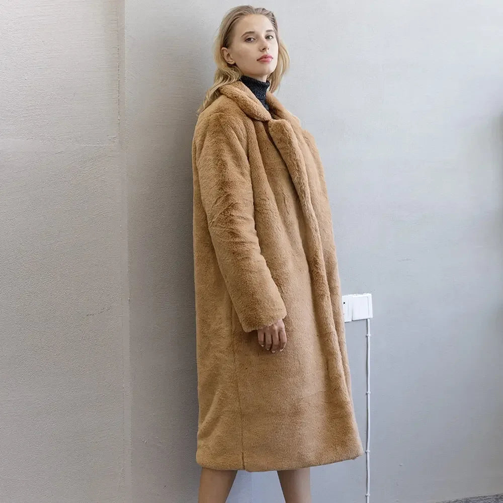 Winter Warm Faux Fur Coat