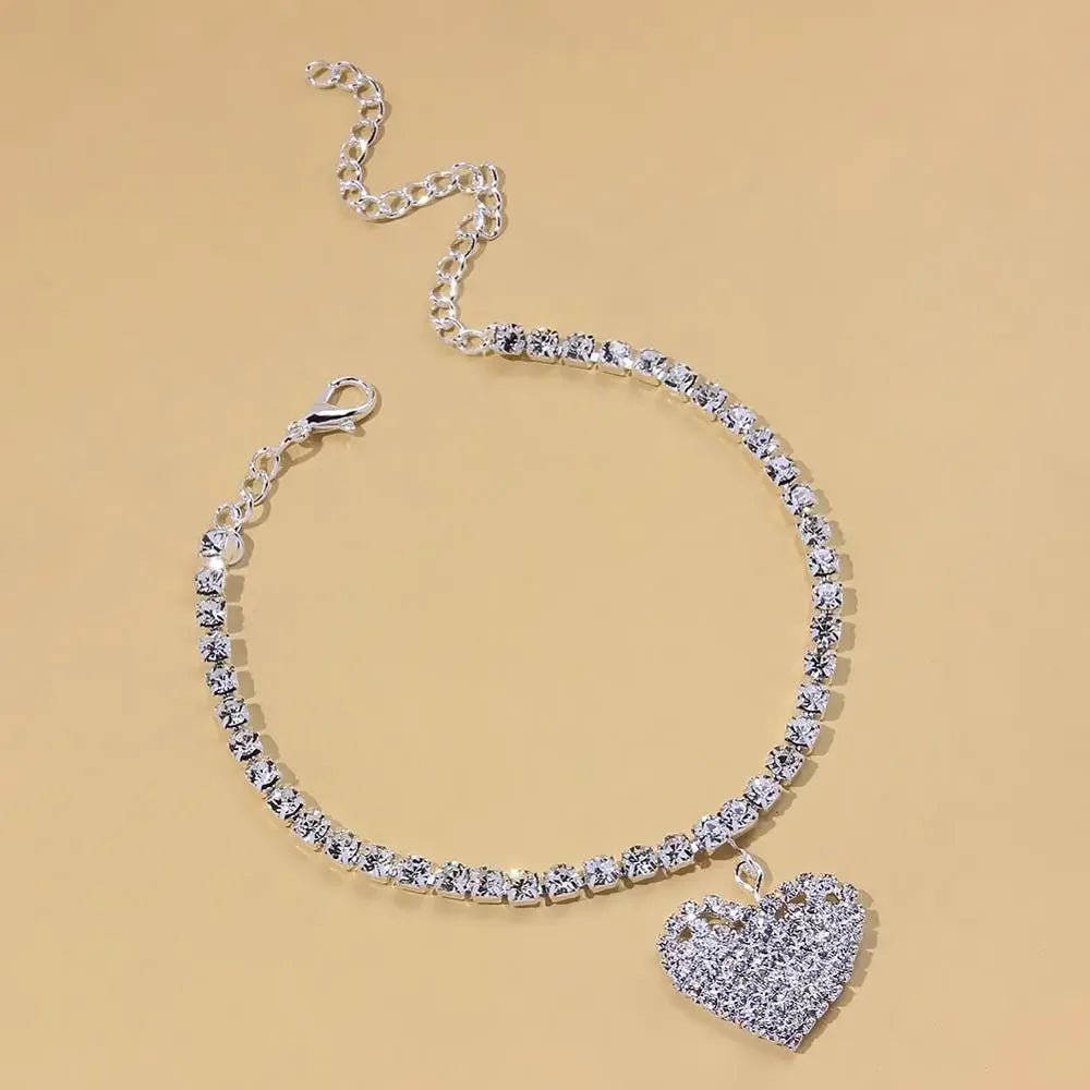 Cute Rhinestone Anklet Bracelet