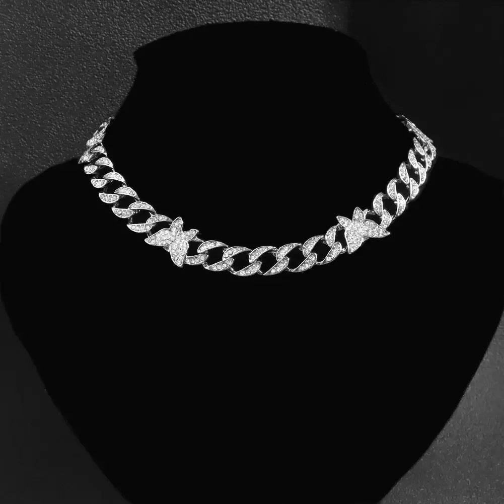 Iced Out Miami Link Choker Necklace