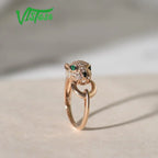 LUX 14K 585 Rose Gold Ring