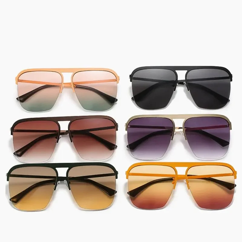 Oversized Gradient Sun Glasses UV400