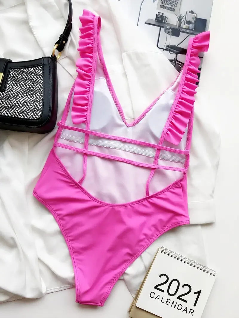 All The Frills Ruffled Monokini