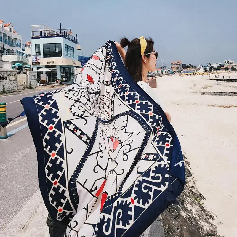 Oversized Boho Cotton Beach Blanket - LUXLIFE BRANDS