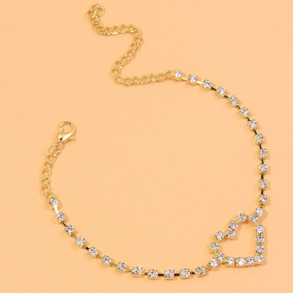 Cute Rhinestone Anklet Bracelet