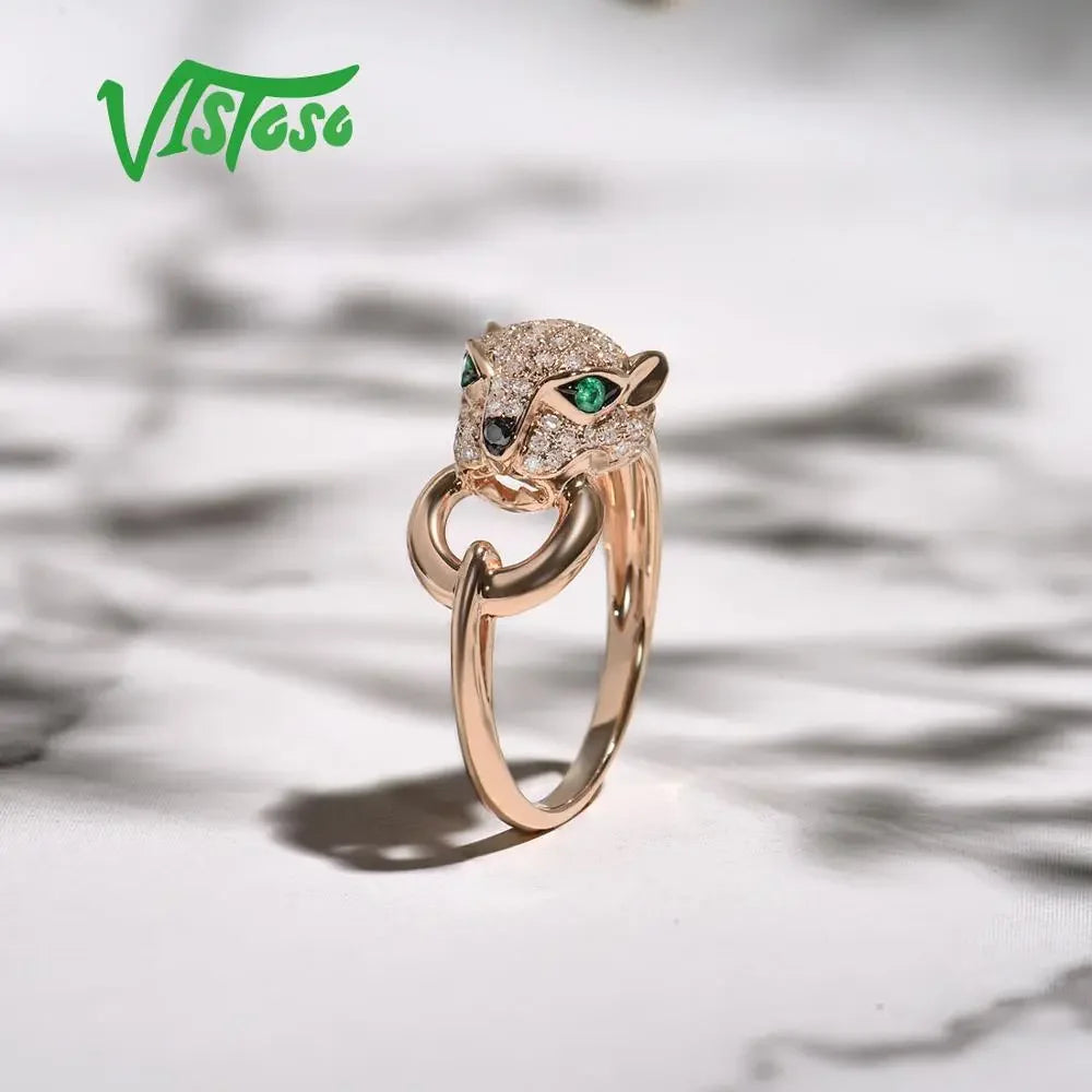 LUX 14K 585 Rose Gold Ring