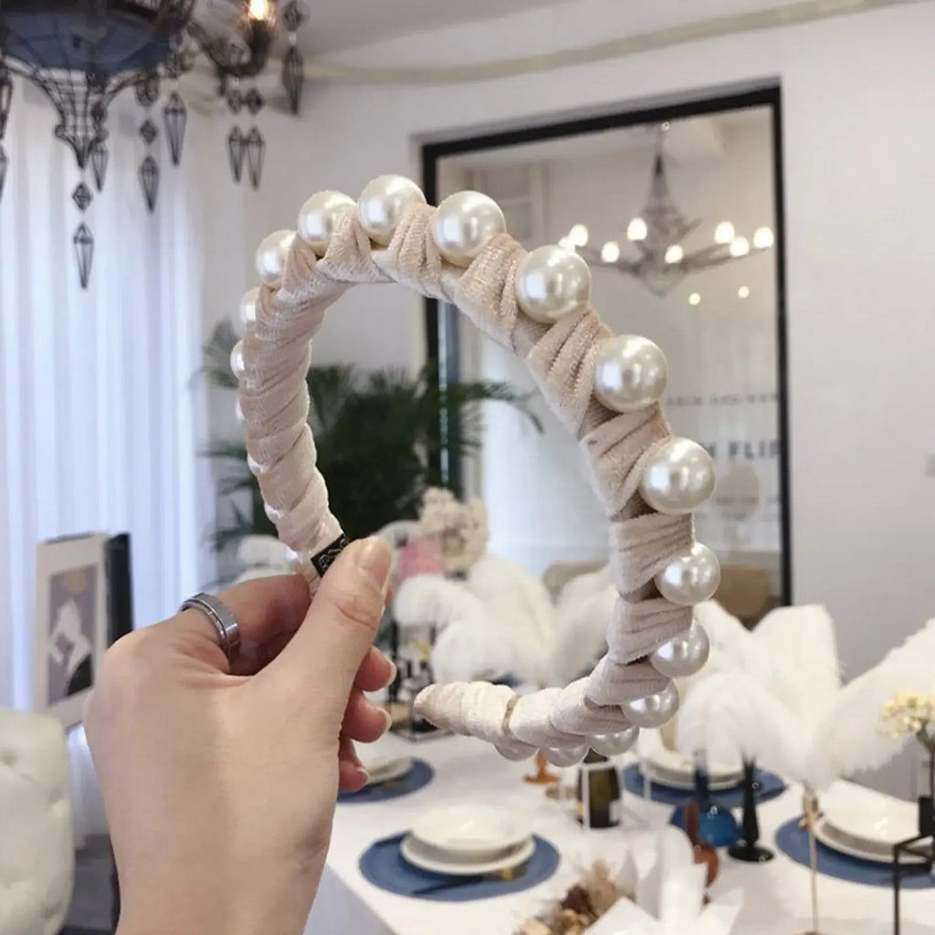 Pearl & Velvet Headband