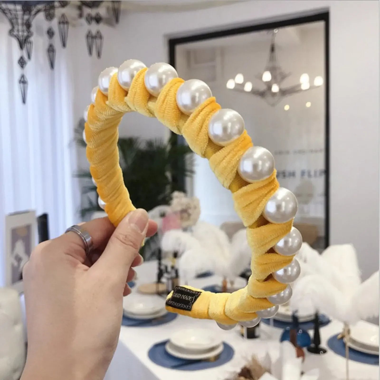 Pearl & Velvet Headband