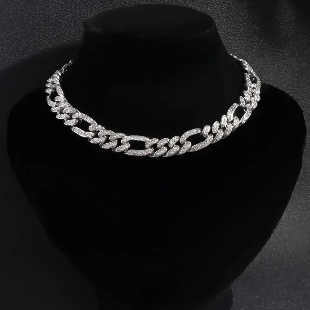 Iced Out Miami Link Choker Necklace