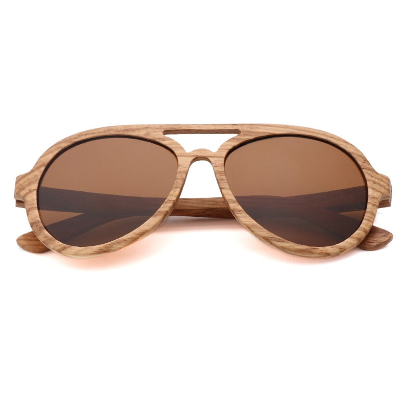 Vintage Wooden Polarized Driving Sunglasses UV400