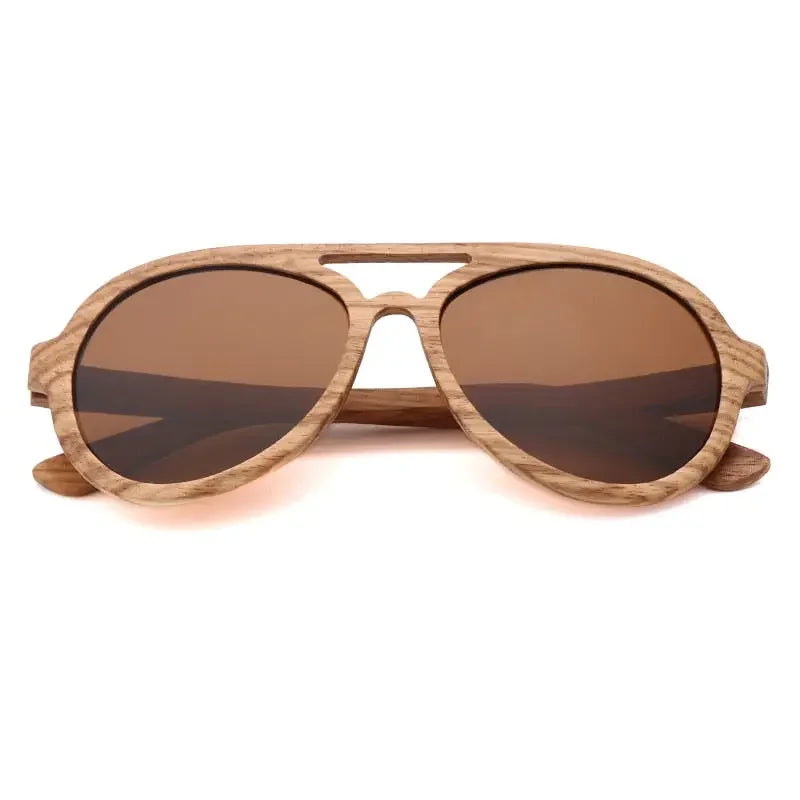 Vintage Wooden Polarized Driving Sunglasses UV400