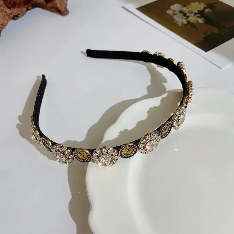 LUX Rhinestone Baroque Hairband