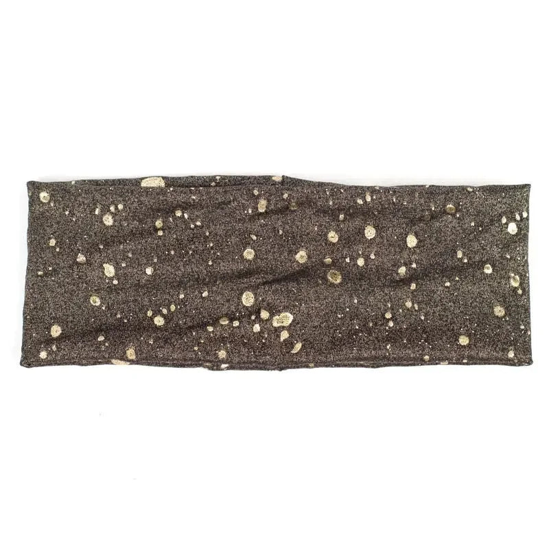 Metallic Color Wide Elastic Headbands