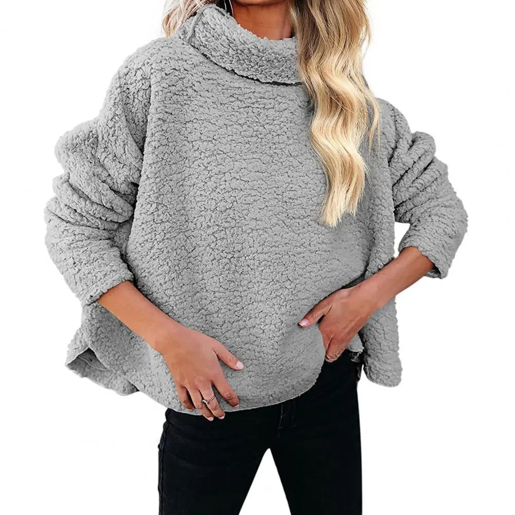 Sherpa Teddy Fleece Pullover Sweater