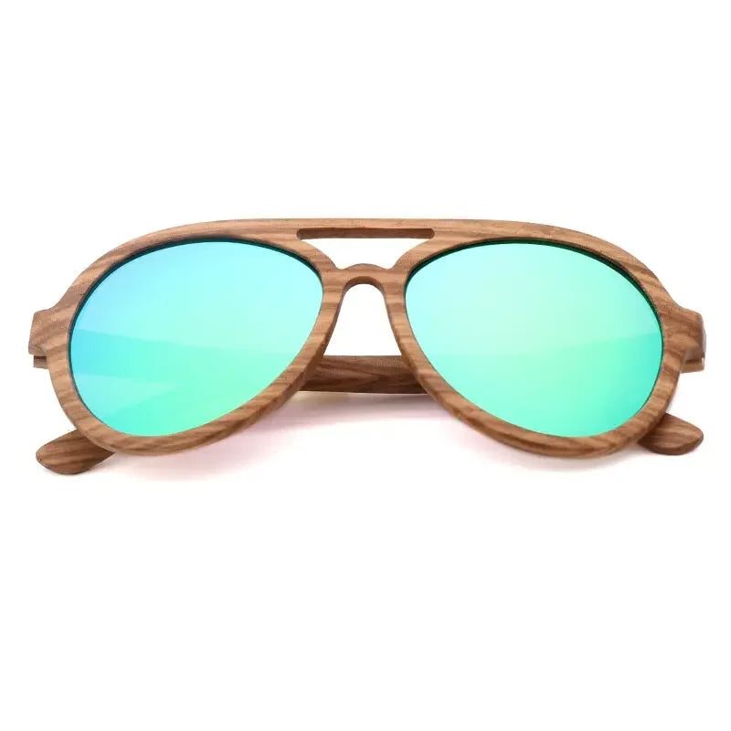 Vintage Wooden Polarized Driving Sunglasses UV400