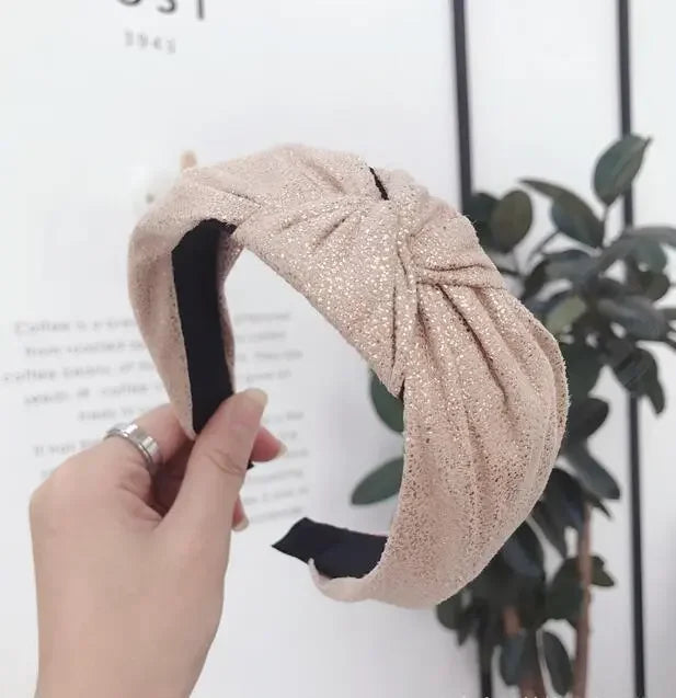 Vintage Wide Center Knot Hairband