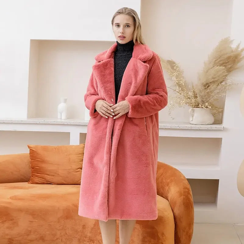 Winter Warm Faux Fur Coat