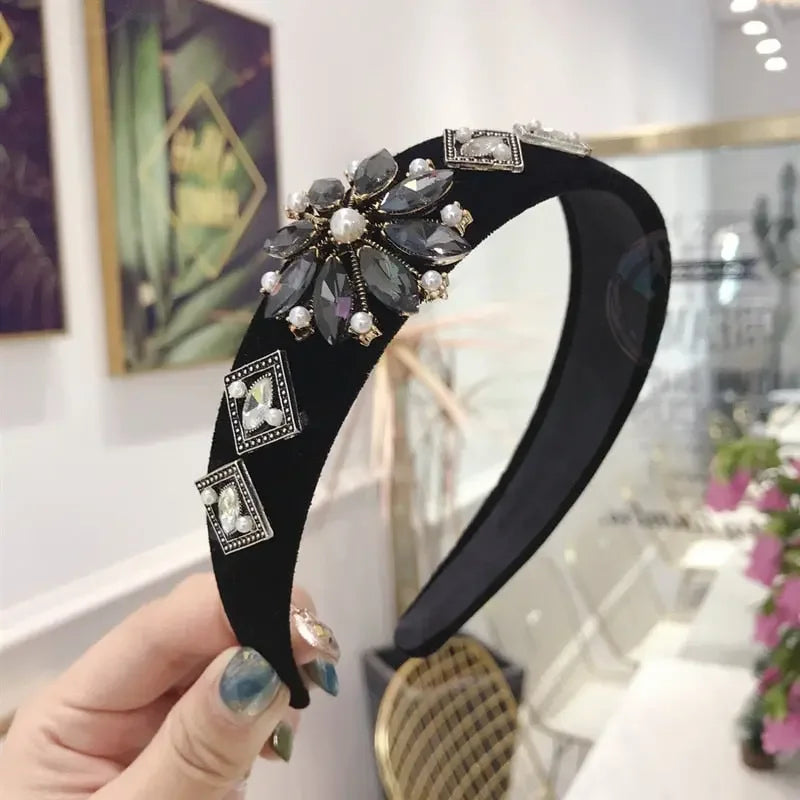 LUX Rhinestone Baroque Hairband