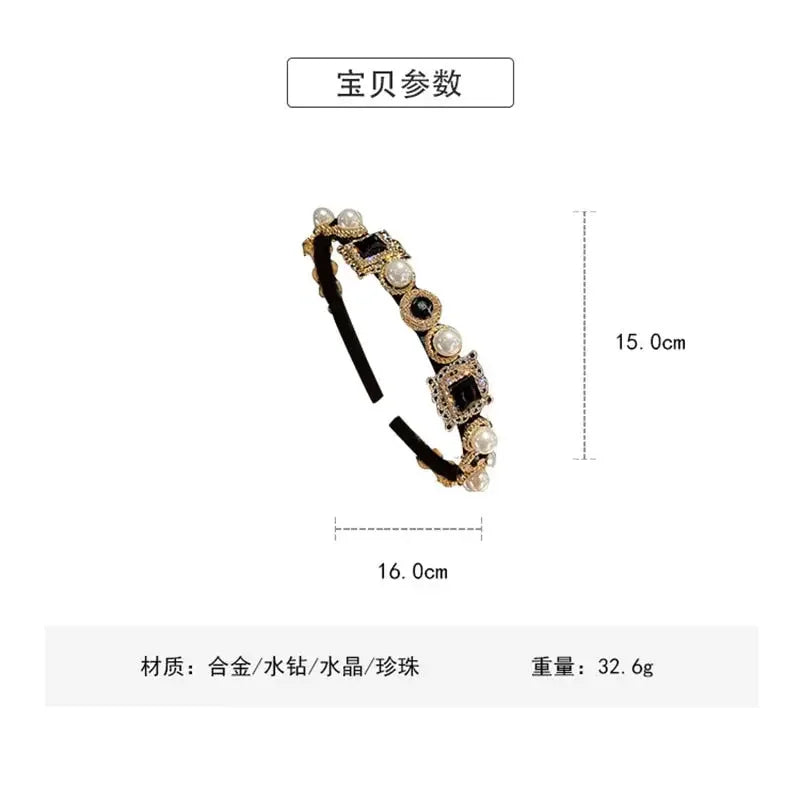 LUX Rhinestone Baroque Hairband