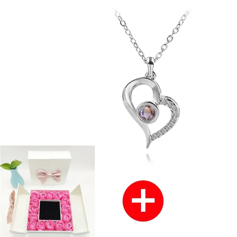 Valentines Artificial Rose & Jewelry Gift Box