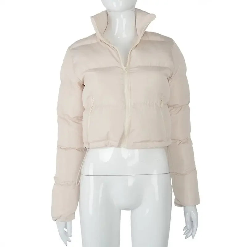Essentials Down Filled Crop Puffer Jacket