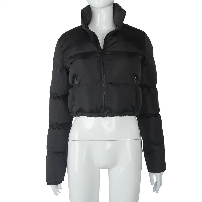 Essentials Down Filled Crop Puffer Jacket