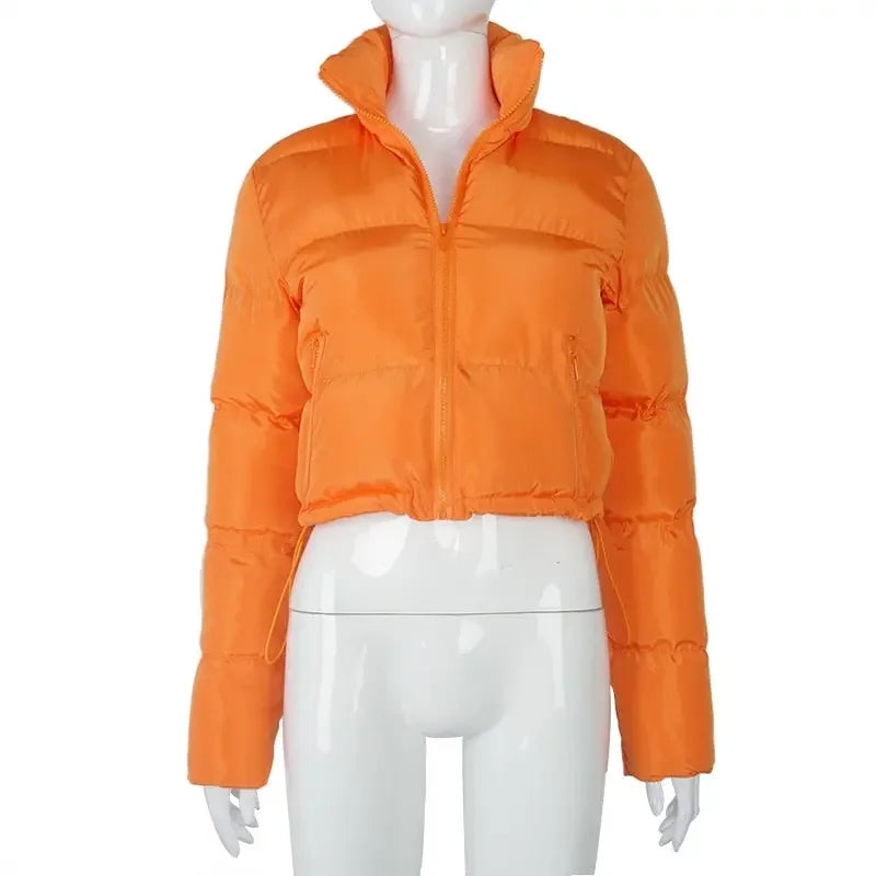 Essentials Down Filled Crop Puffer Jacket