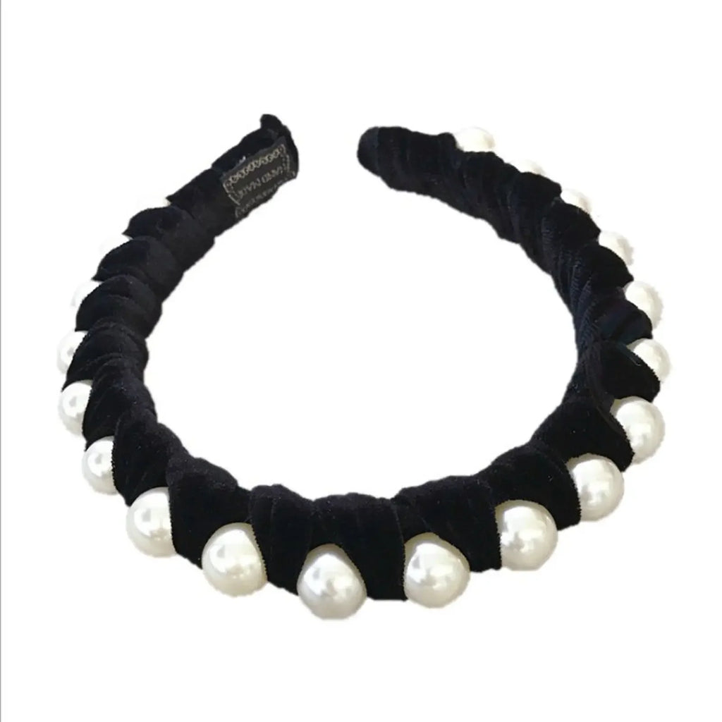 Pearl & Velvet Headband