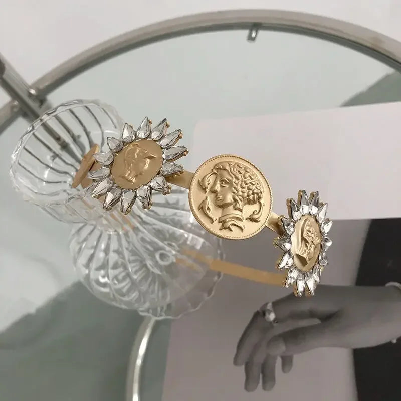 LUX Rhinestone Baroque Hairband