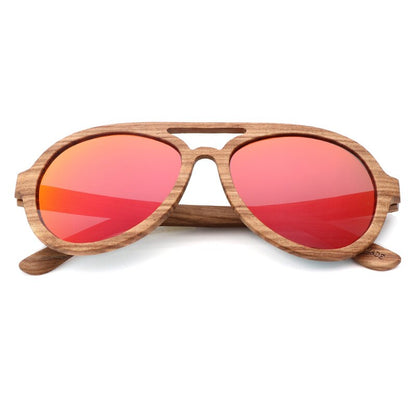 Vintage Wooden Polarized Driving Sunglasses UV400