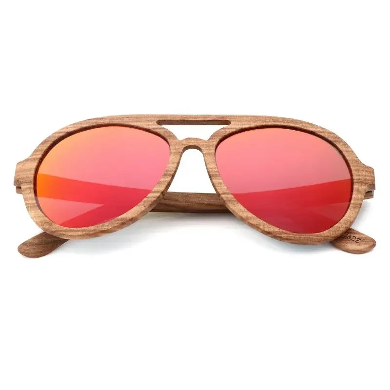 Vintage Wooden Polarized Driving Sunglasses UV400