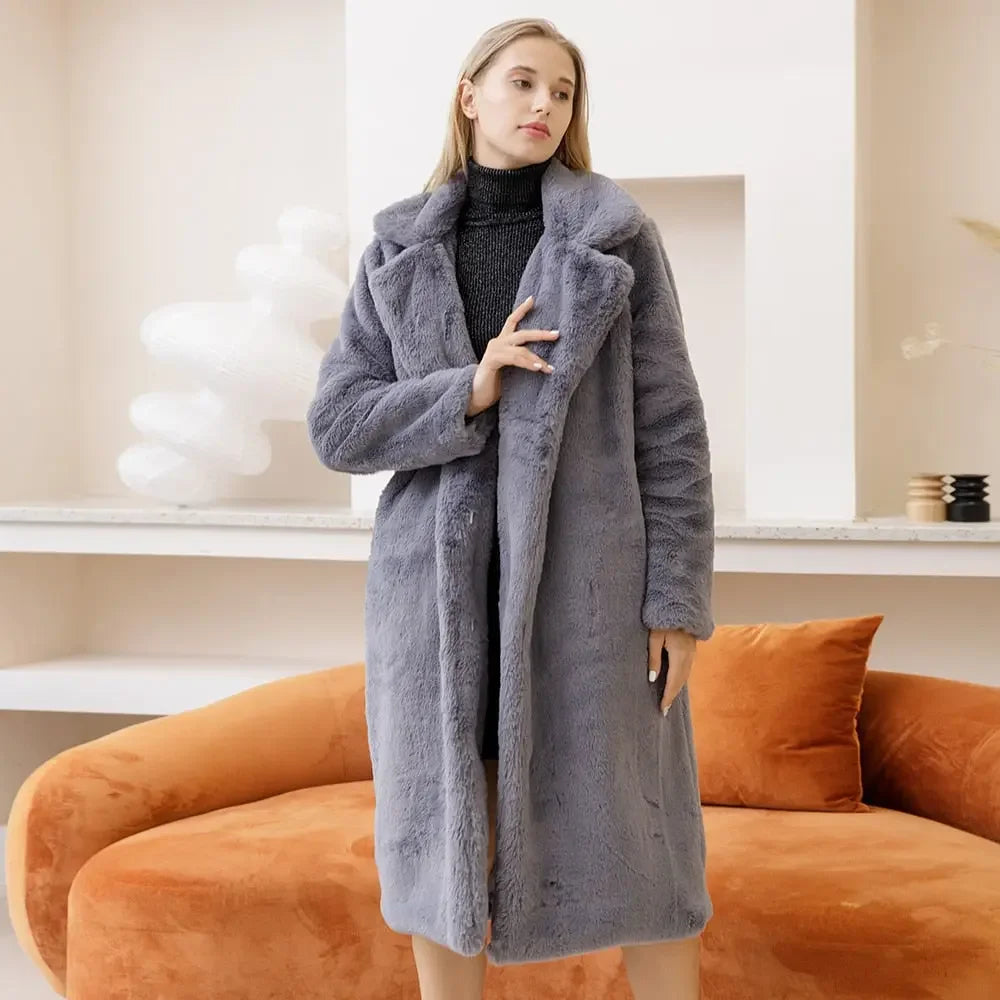 Winter Warm Faux Fur Coat
