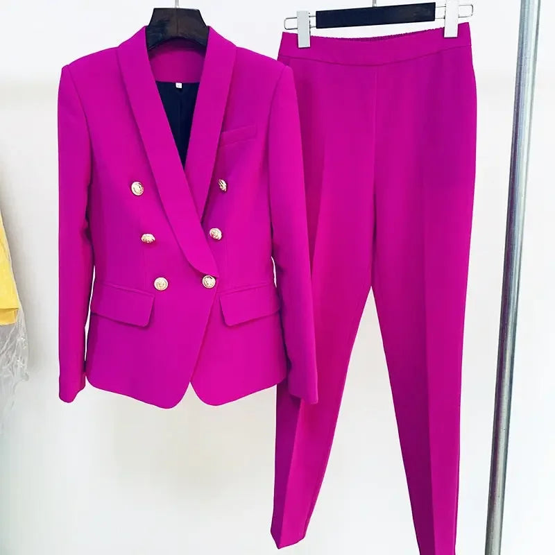 Monaco Blazer & Pantsuit Career Set - LUXLIFE BRANDS