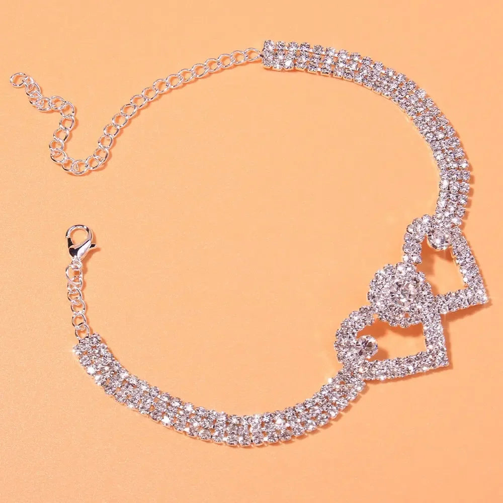 Cute Rhinestone Anklet Bracelet