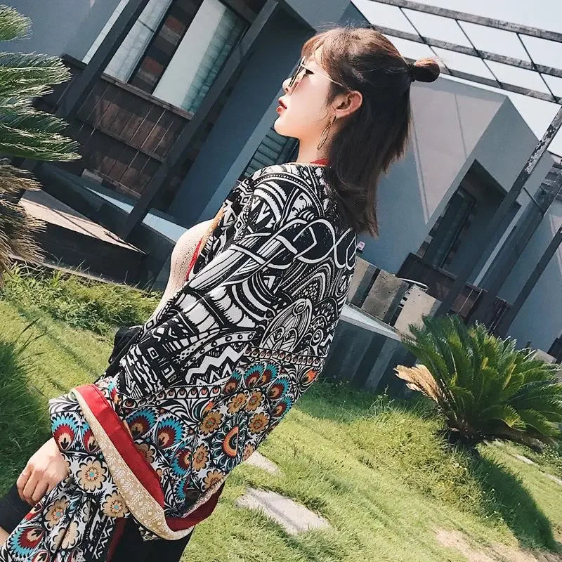 Oversized Boho Cotton Beach Blanket - LUXLIFE BRANDS