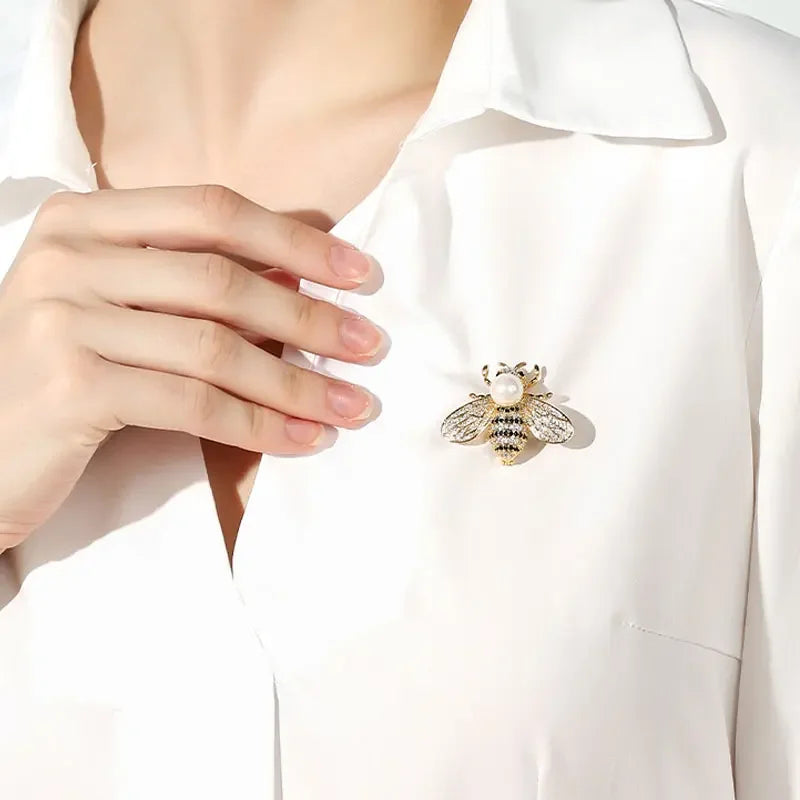 Little Bee Bling Brooch