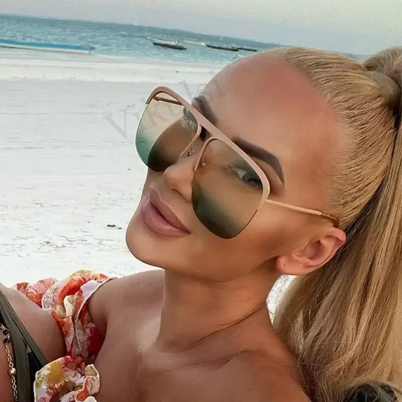 Oversized Gradient Sun Glasses UV400