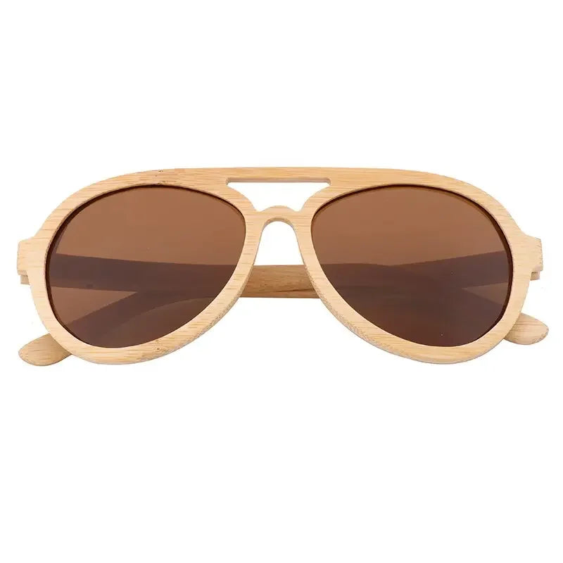 Vintage Wooden Polarized Driving Sunglasses UV400