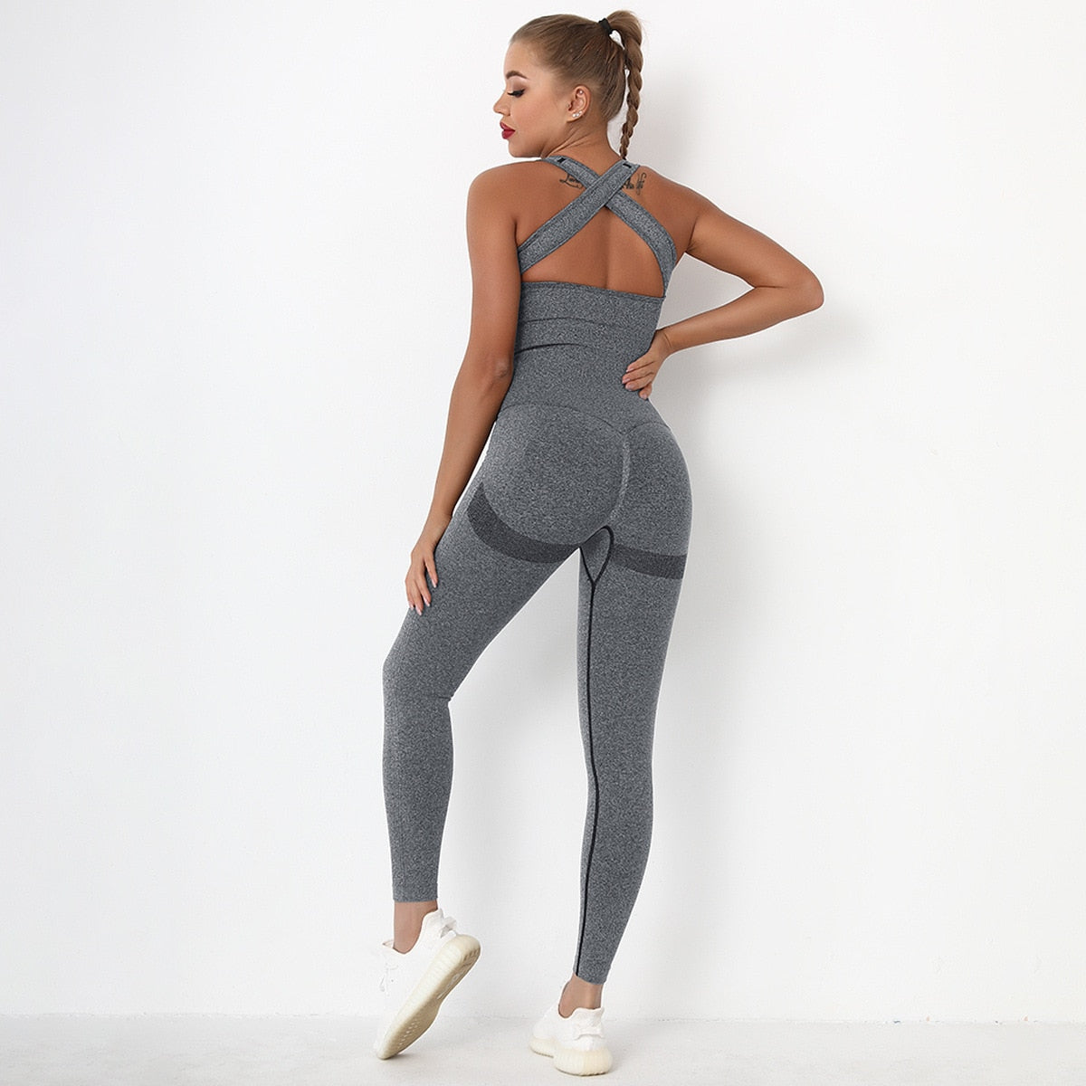 Sporty + Spicy Seamless Yoga Jumpsuit